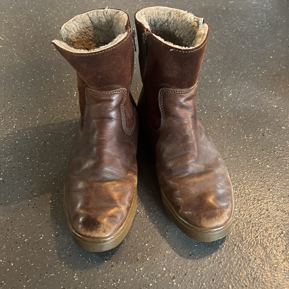 Frye leather shearling pointed toe snow boot - Picture 3 of 8